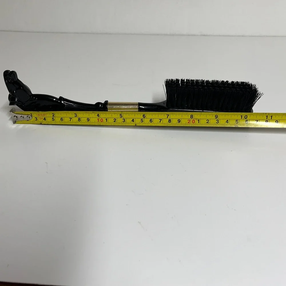 Vintage Equestrian Western Horse Head Lint Brush Black Plastic‎